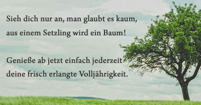 Geburtstagswünsche zum 18. Geburtstag: Sprüche und Glückwünsche zur  Volljährigkeit