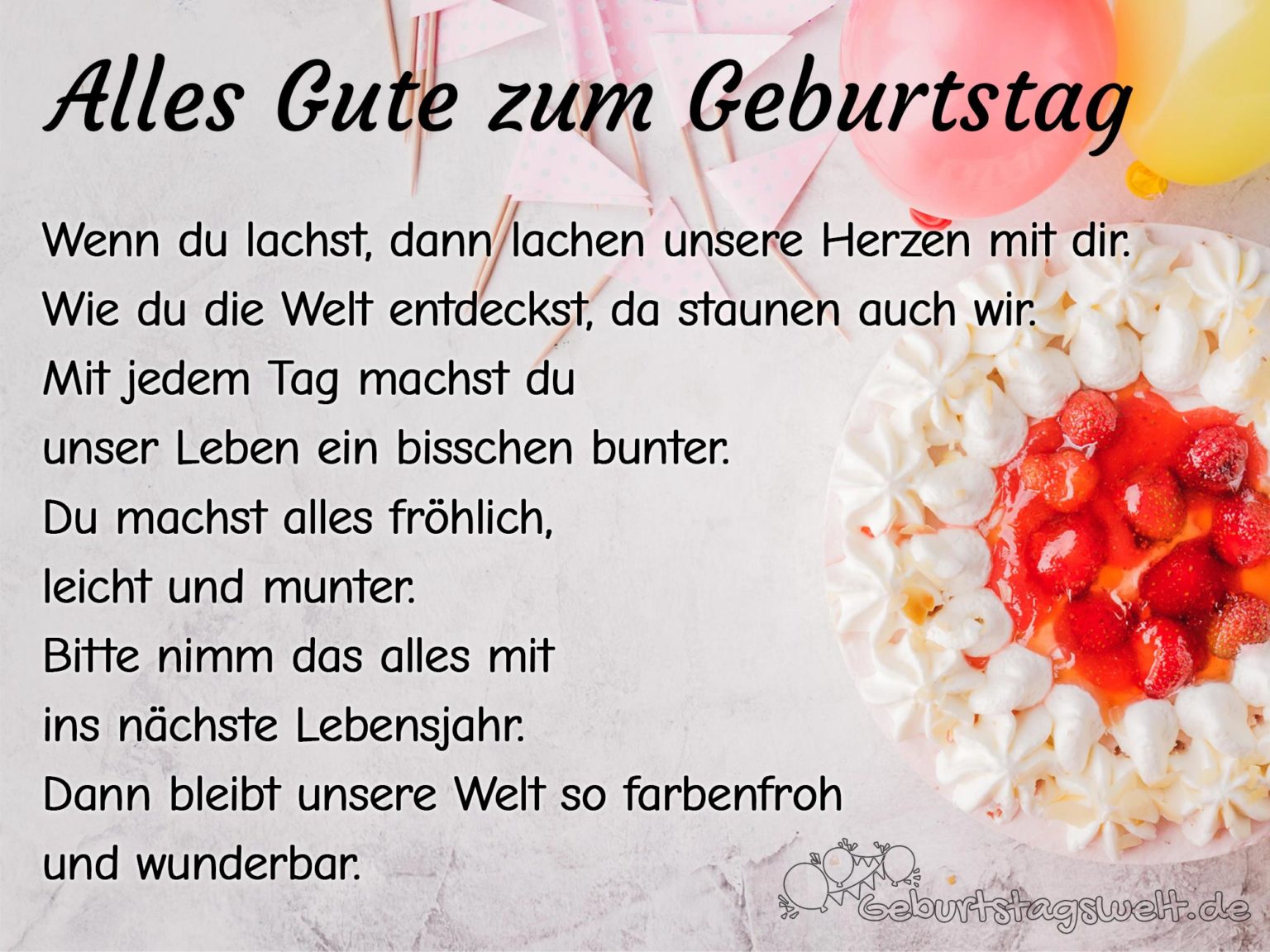 Geburtstagswünsche für Kinder 50 Sprüche & Bilder für Kids