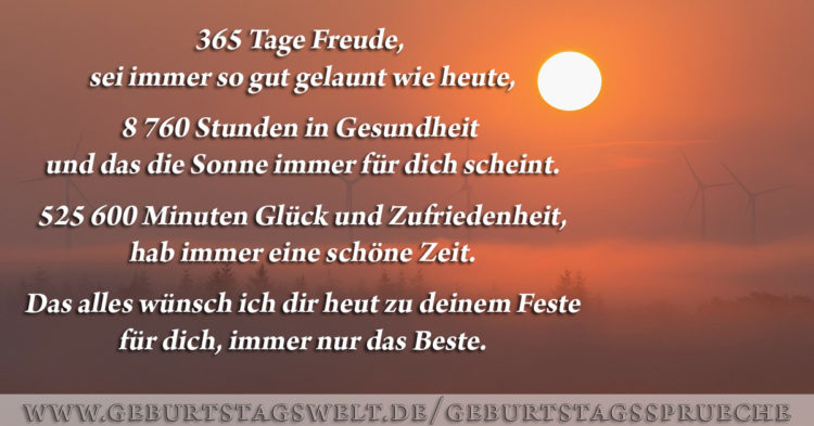 365 Tage Freude ...