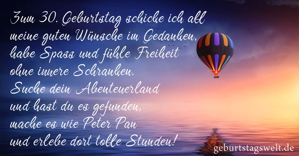 ᐅ Spruche Zum 30 Geburtstag Herzliche Und Lustige Gluckwunsche Zum 30