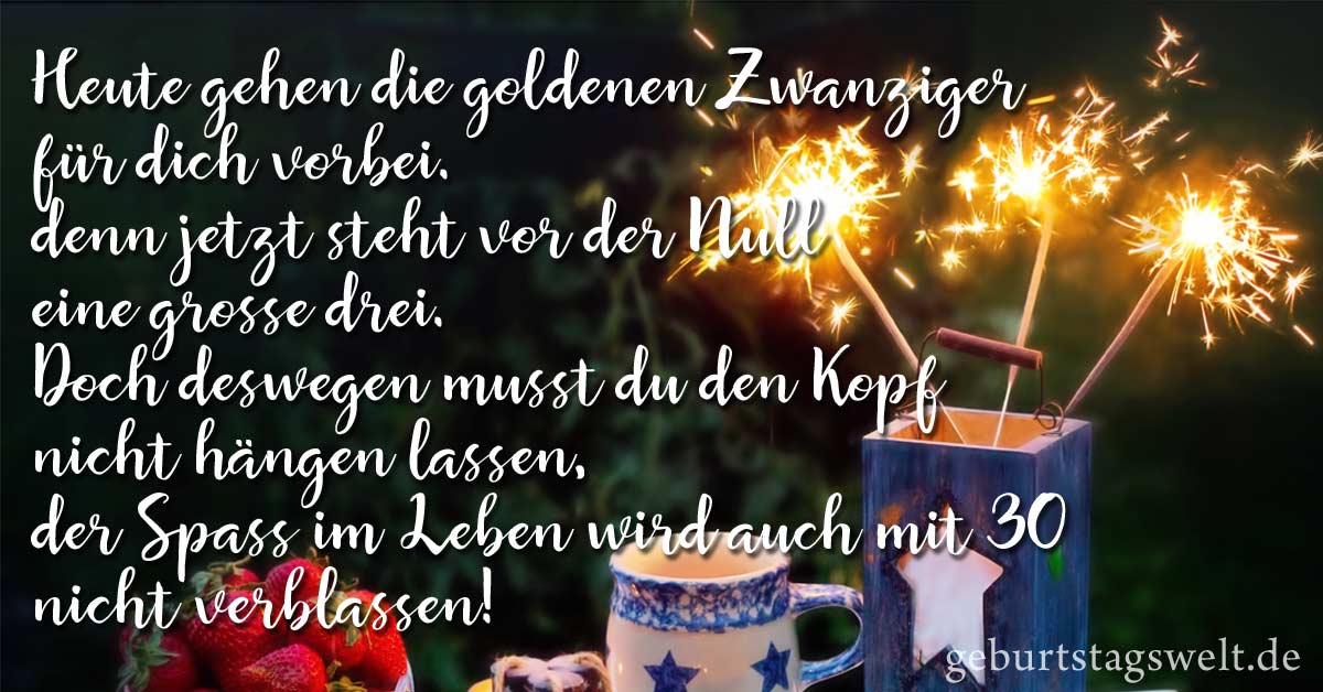 ᐅ Spruche Zum 30 Geburtstag Herzliche Und Lustige Gluckwunsche Zum 30