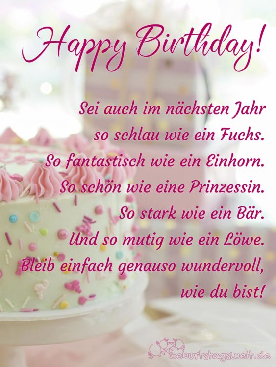 Geburtstagswünsche für Kinder 50 Sprüche & Bilder für Kids