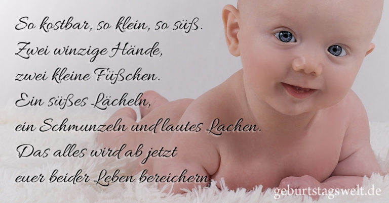 llᐅ Glückwünsche zur Geburt - Mit Wünschen & Gedichten neues Leben begrüßen