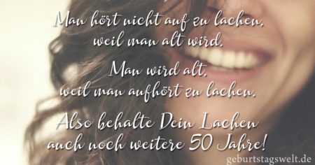 Sprüche zum 50. Geburtstag