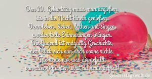 ᐅ Spruche Zum 30 Geburtstag Herzliche Und Lustige Gluckwunsche Zum 30